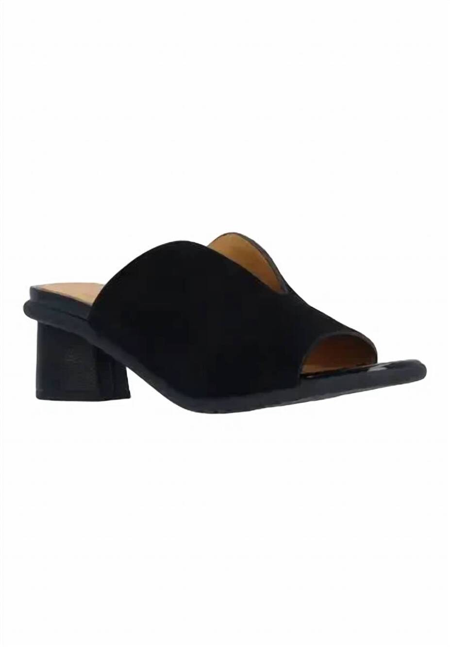 NEW L'AMOUR DES PIEDS women's ulka leather slip on sandals in black